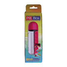 Qwik Doze Daily Pill Box with Water Bottle