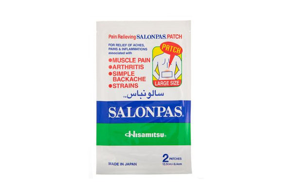 Salonpas Pain Relieving Patches Large, 2 Pieces
