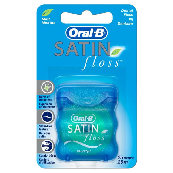 Oral-B Mint Satin Dental Floss, 25M