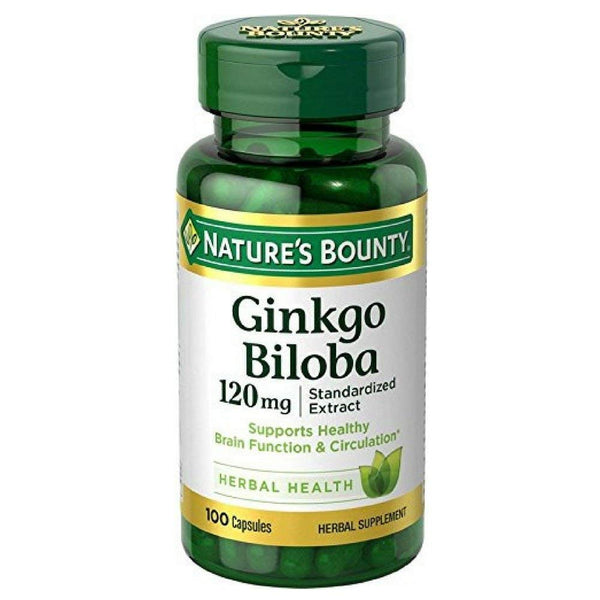 Nature's Bounty Ginkgo Biloba 120 mg 100 capsules