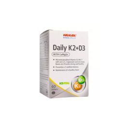 Walmark Daily K2+D3 With Ca Mg Zn 60 Tablets