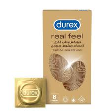 Durex Real Feel Condoms for Men, 6 Pieces