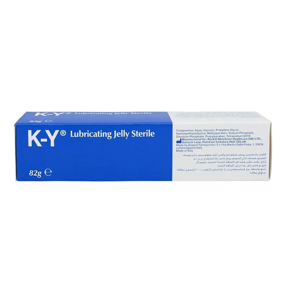KY Lubricating Jelly Sterile Personal Lubricant Gel, Water-Based, 82g