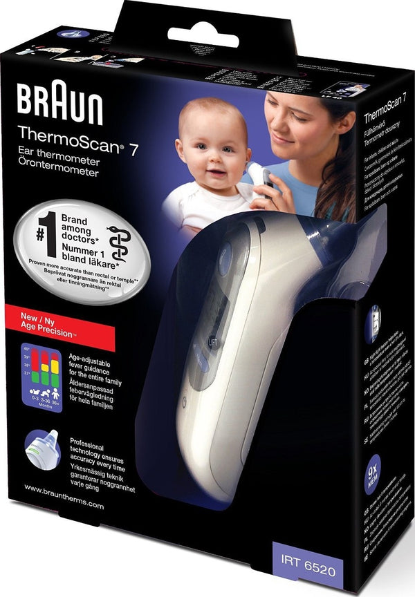 Braun Thermoscan 7+ Ear Thermometer IRT 6525 - White
