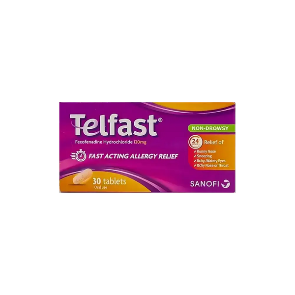 Telfast 120 mg 30 Tablets
