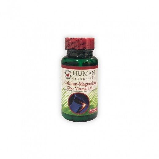 Human Essentials Calcium Magnesium Zinc Vit-D3 60 Tablets