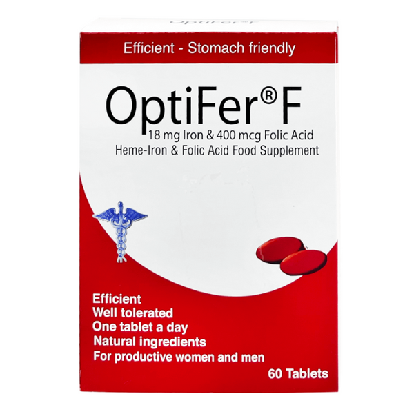 Optifer F 18 mg Iron 400 mcg Folic Acid 60 Tablets