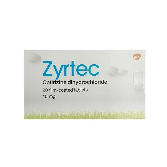 Zyrtec 10 mg 20 Tablets