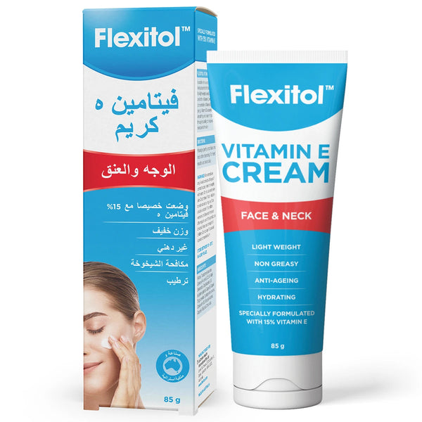 Flexitol Anti-Aging Moisturizing Facial Cream with Vitamin E, 85g