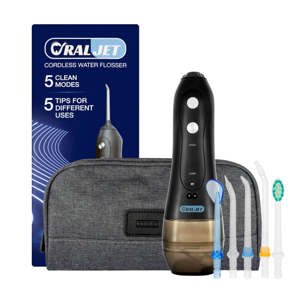 Oral Jet cordless water flosser black color