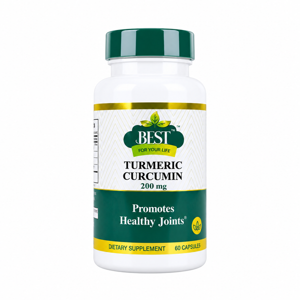 Best For Your Life Turmeric Curcumin 200 mg 60 capsules