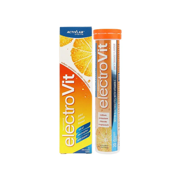 ACTIVLAB Electrovit  juicy orange flavor 20 effervescent tablets