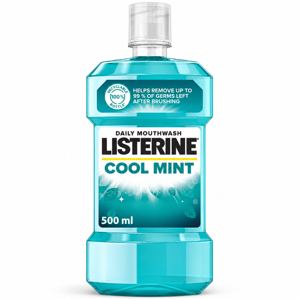 Listerine Cool Mint Daily Mouthwash 500ml