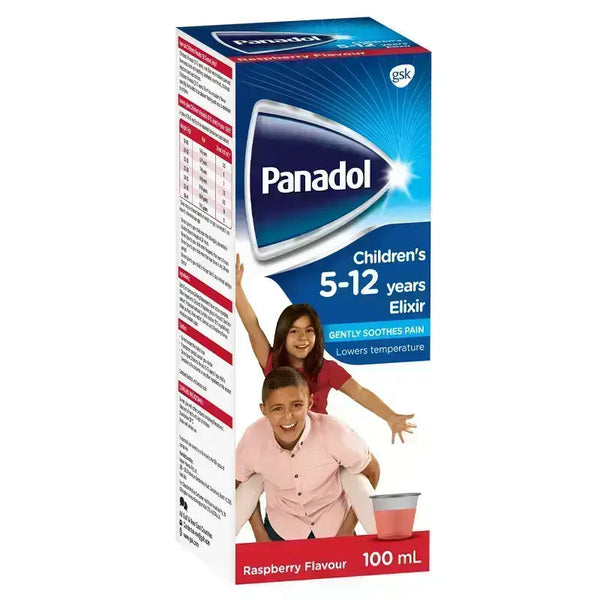 Panadol Children, Elixir 5-12 Years, For Pain And Fever Relief, 100ml