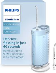 philips sonicare compact flosser 1000 oral irrigator blue color