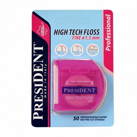 President Professional High Tech Floss Fine 1.5 mm, 50 m