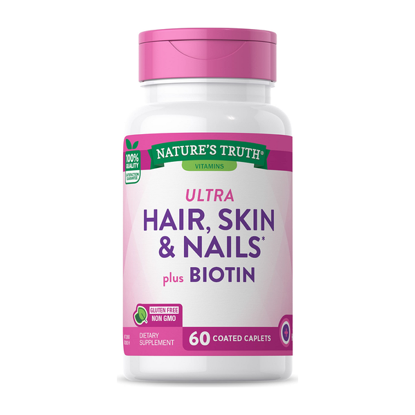 Ultra Hair Skin and Nails Plus Biotin 60 caplets