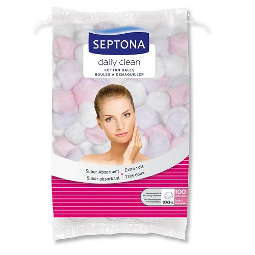 Septona Beauty Coloured Cotton Ball 100s