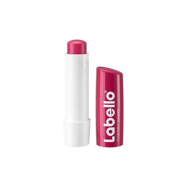 Labello 24H Moisturizing Cherry Shine Ruby Red Tinted Lip Balm with Shea Butter, Natural Oils & Vitamins, 1 Piece